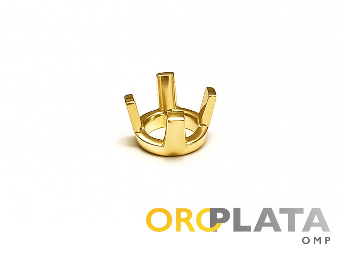 Low prong setting, jaune gold