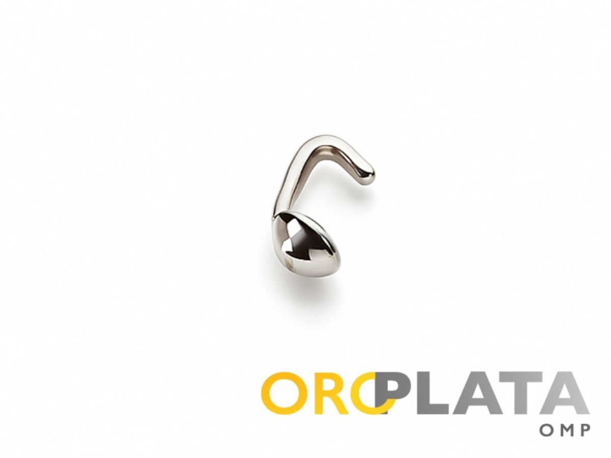 Single cup bead tip, nickel plated