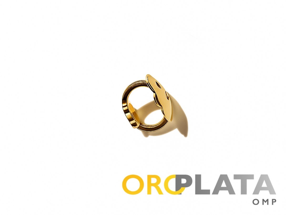 Threaded butterflie, yellow gold