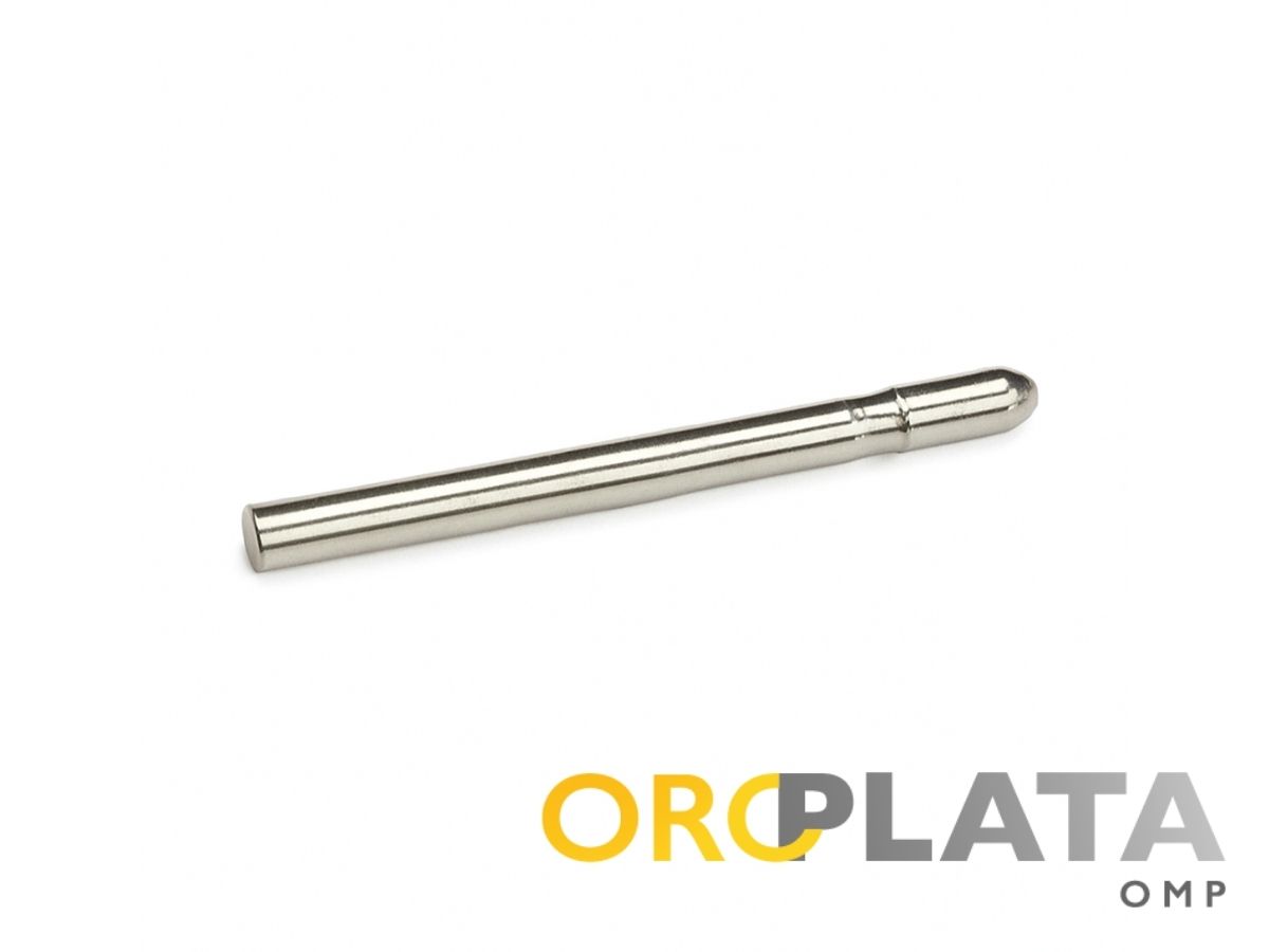 Earring post, white gold