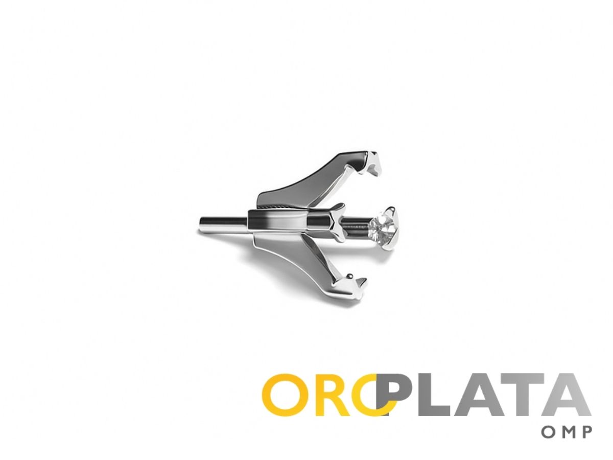 Square 4 prongs setting, white gold